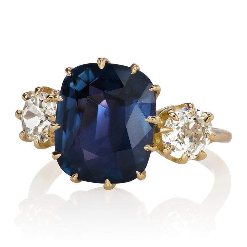 Burma No-Heat Sapphire engagement ring