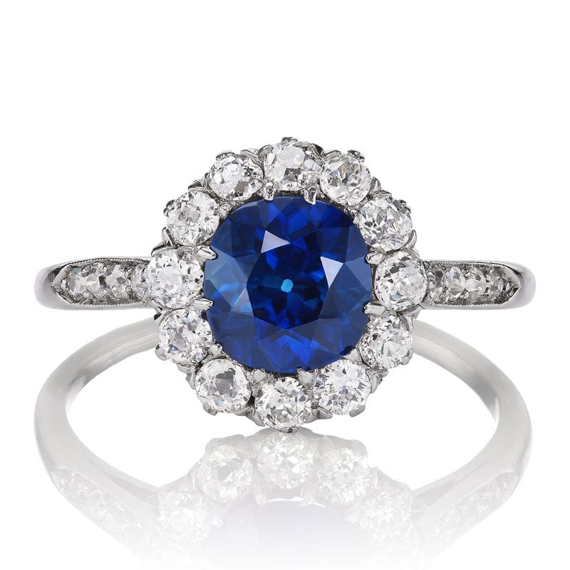 Sapphire and Diamond Engagement Ring