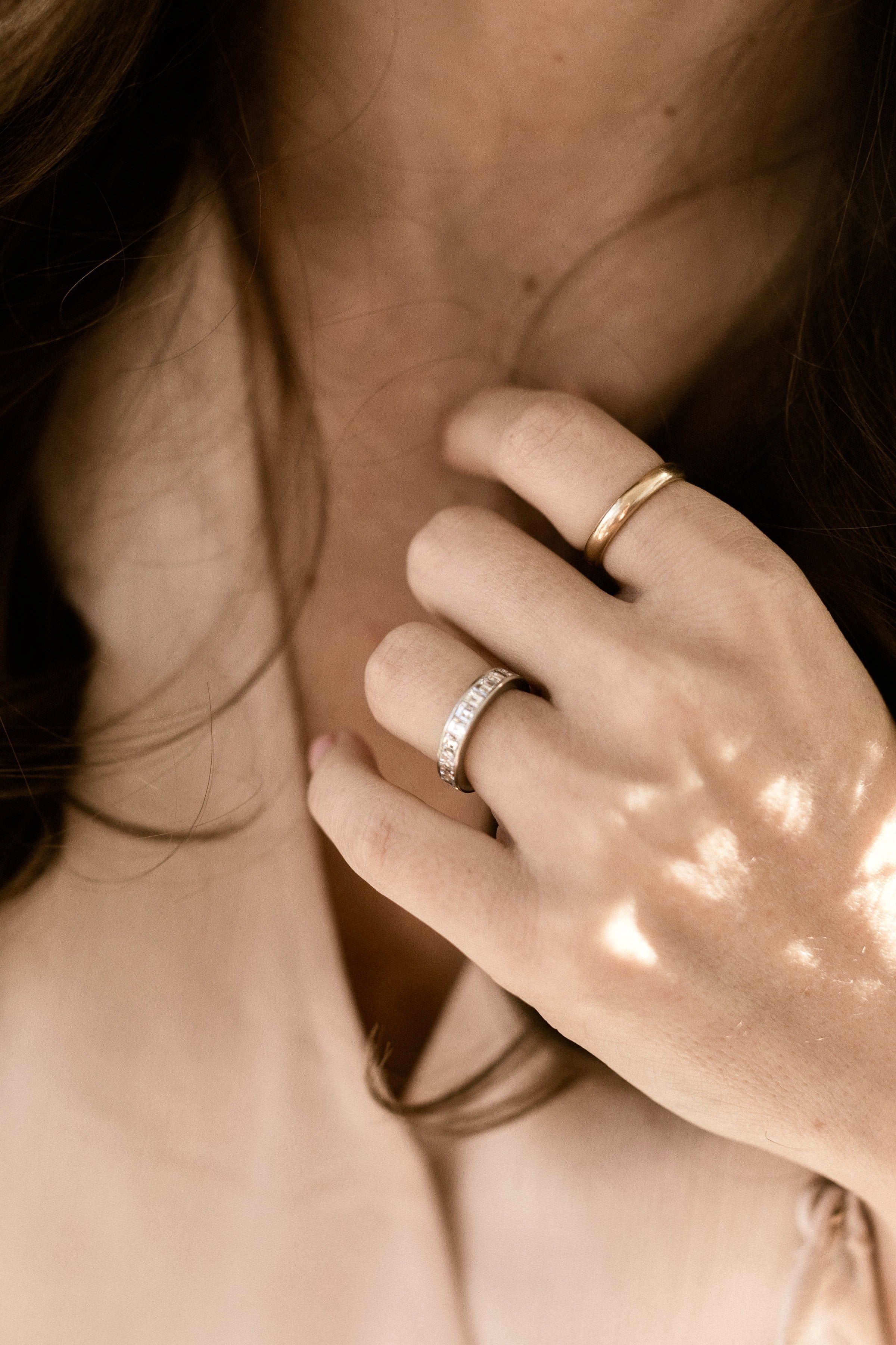 Carré Cut Eternity Band