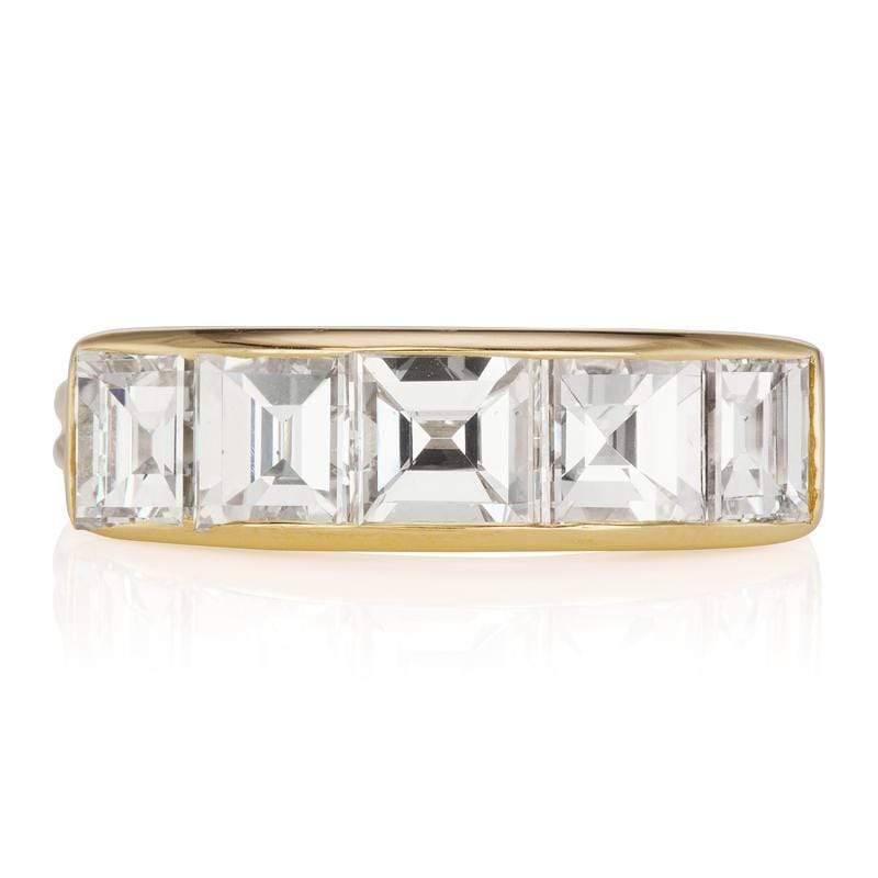 Carré Cut Wedding Band | Victor Barboné Jewelry