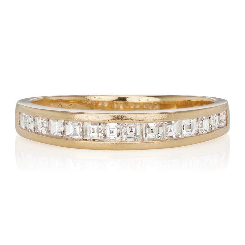 18 kt Yellow Gold Half Eternity Band