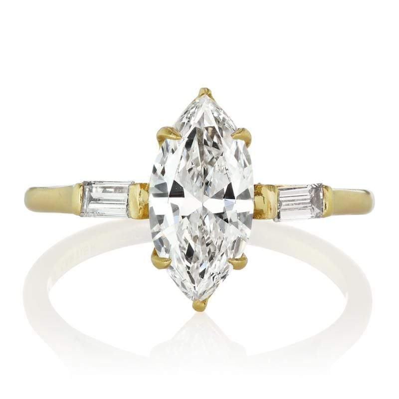 Vintage Cartier Marquise Diamond Engagement Ring | Victor Barbone