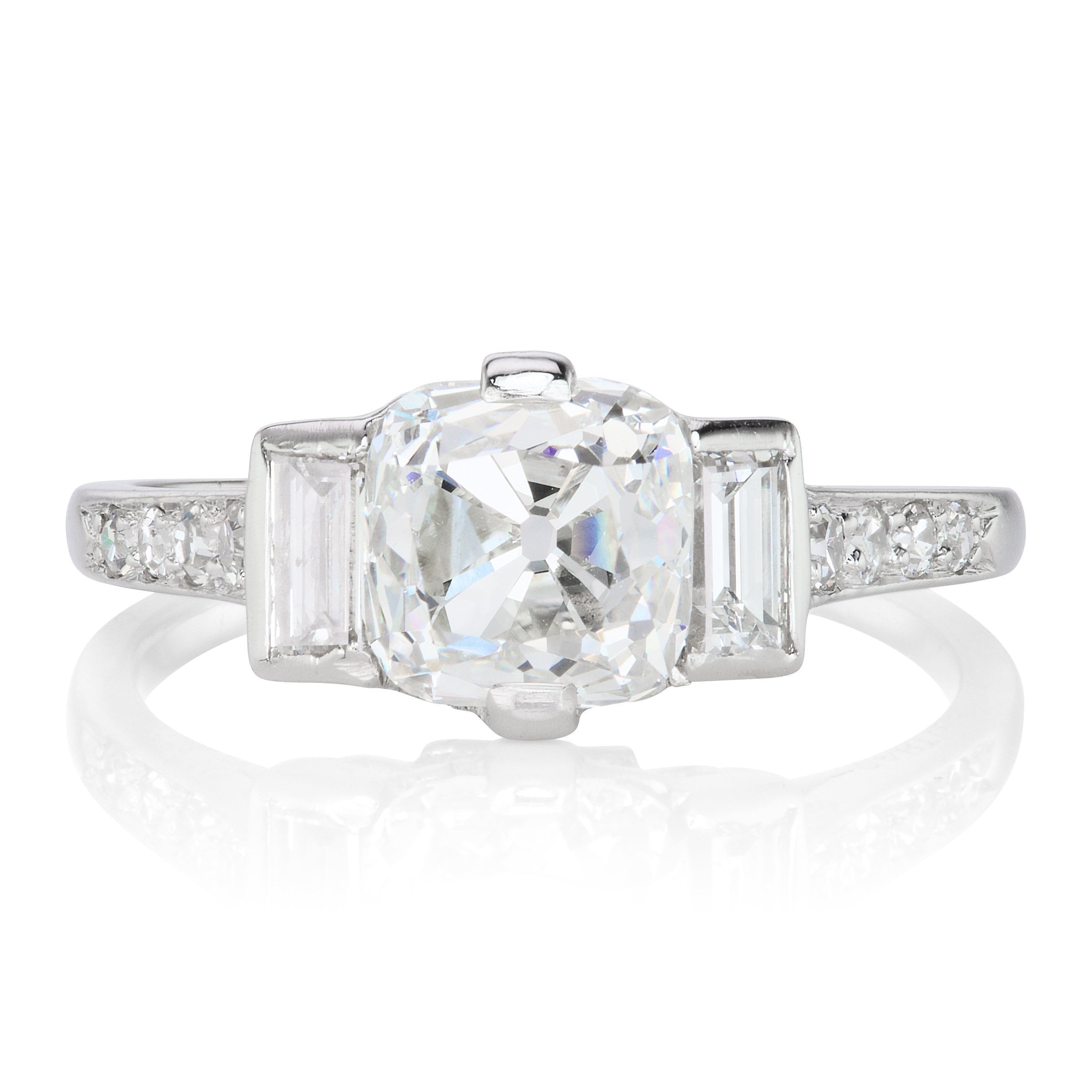 Vintage Cartier Diamond Engagement Ring Circa 1925 | Victor Barbone