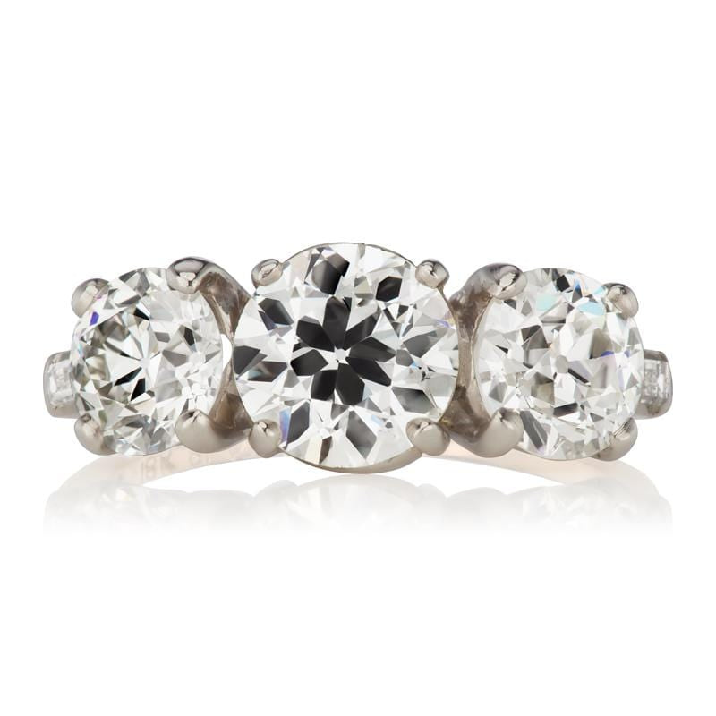 Vintage Cartier Three Stone Engagement Ring