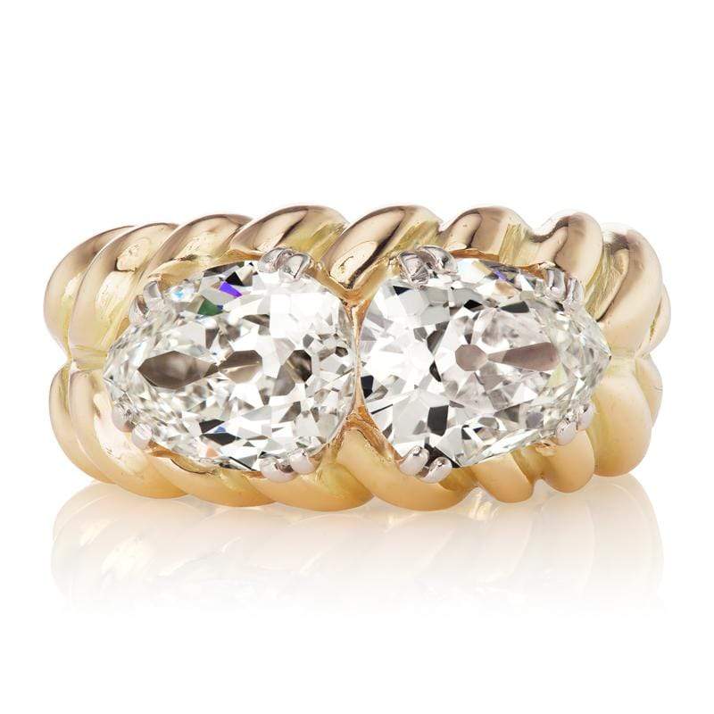 Vintage Chaumet Paris Pear Cut Diamond Ring