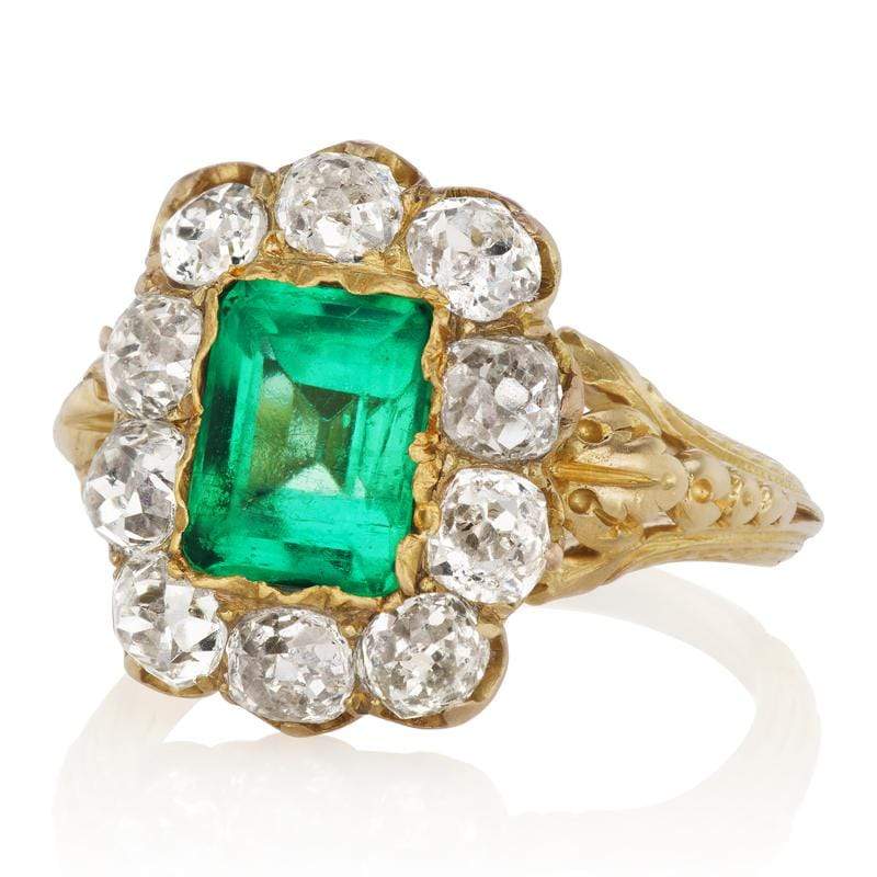 Colombian Emerald engagement ring