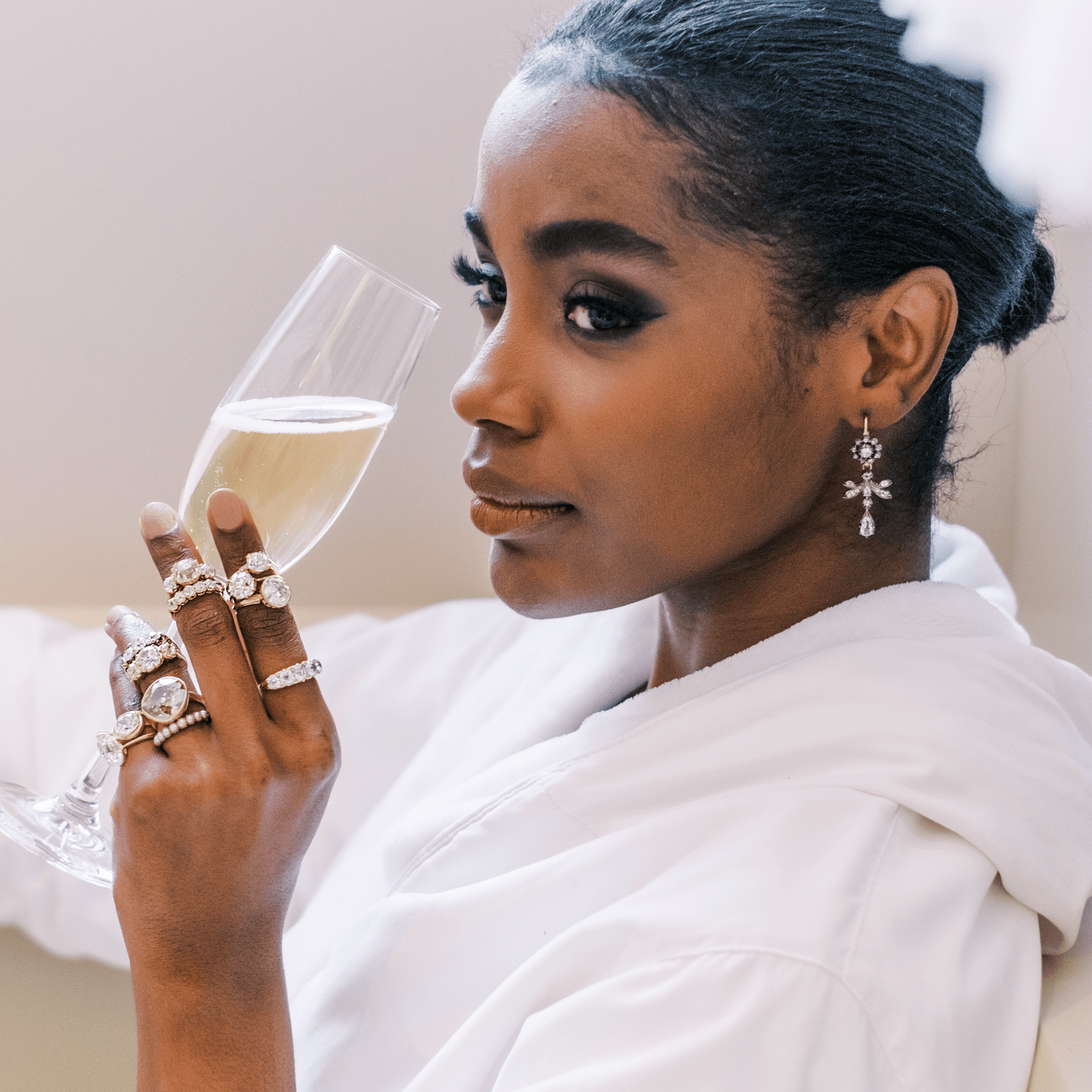 Diamond Drop Earrings