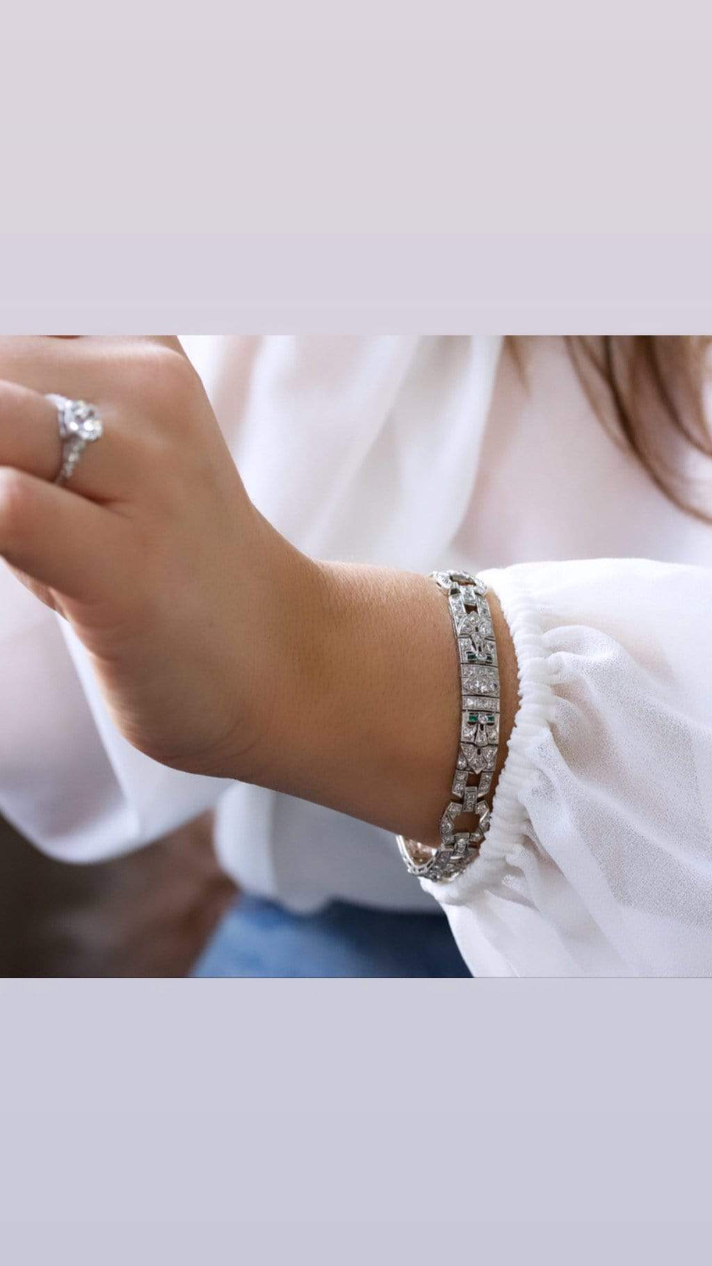 g-h-i color, vs clarity in platinum setting