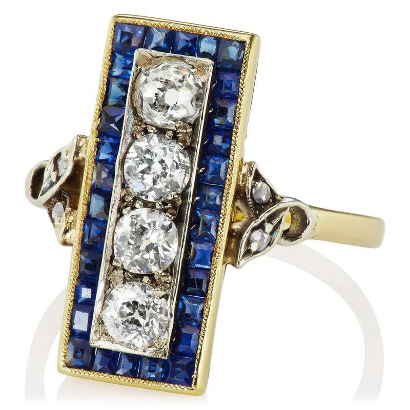 Edwardian Cocktail Ring with gemstone