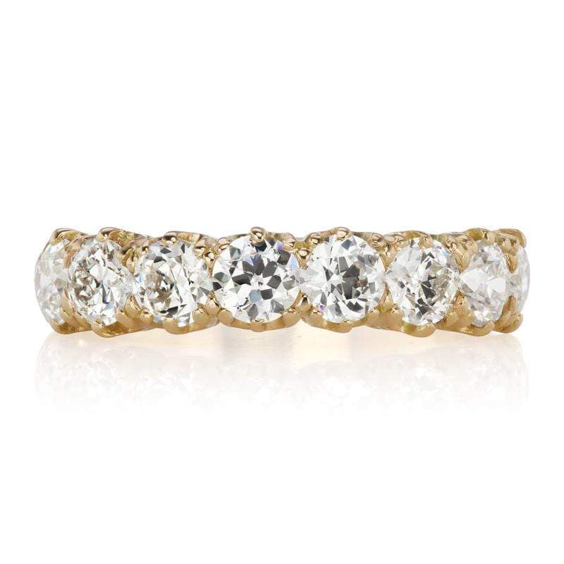 18 kt Yellow Gold 8 Diamond Engagement Ring