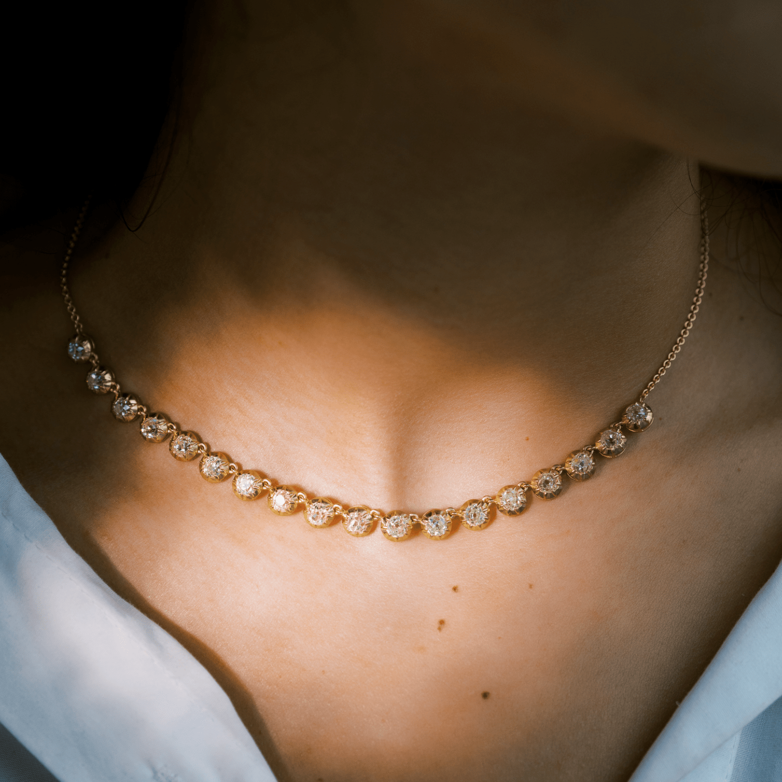 Half Tennis necklace