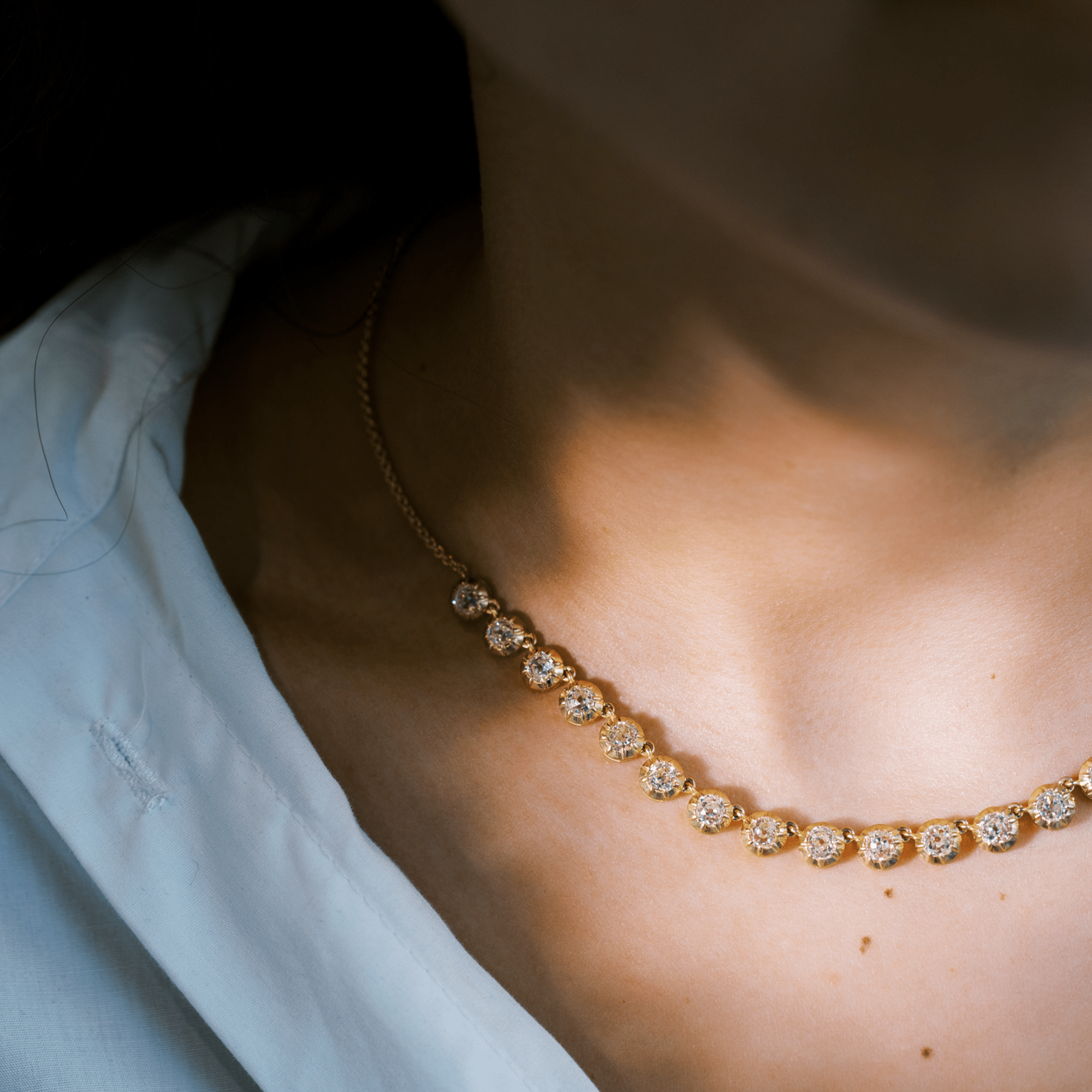 Half Tennis necklace