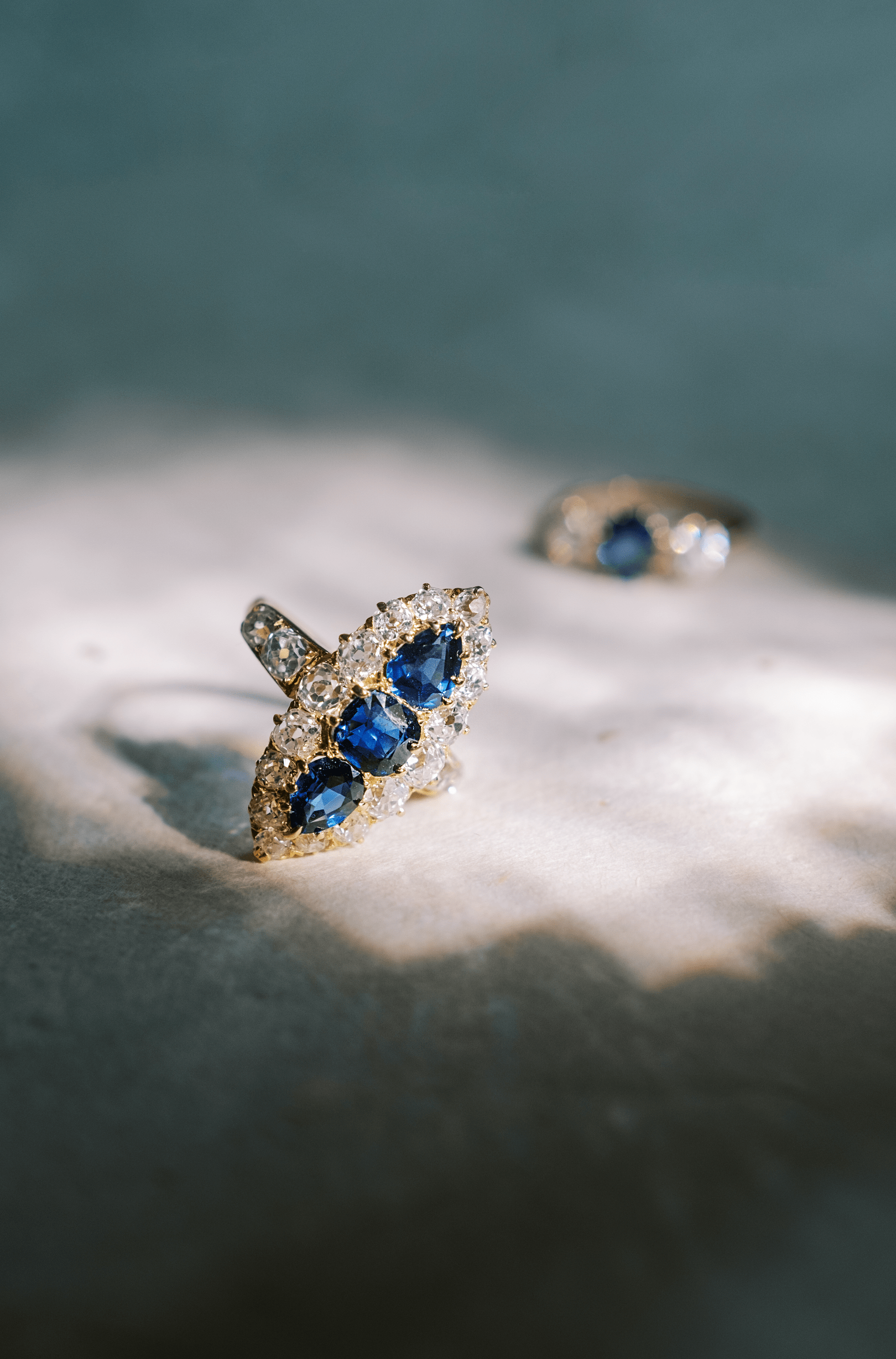 diamond in yellow gold setting