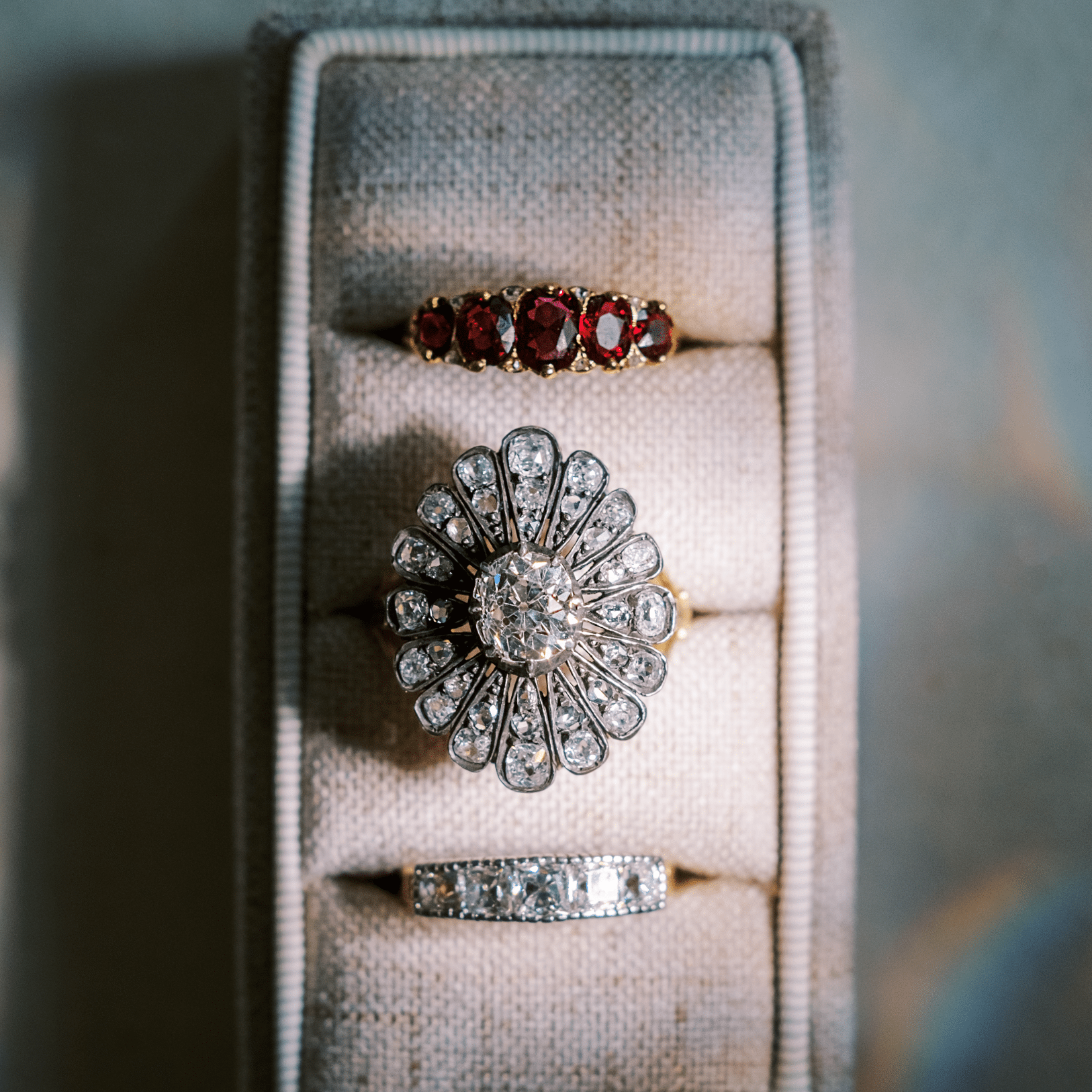 gemstones vintage engagement ring