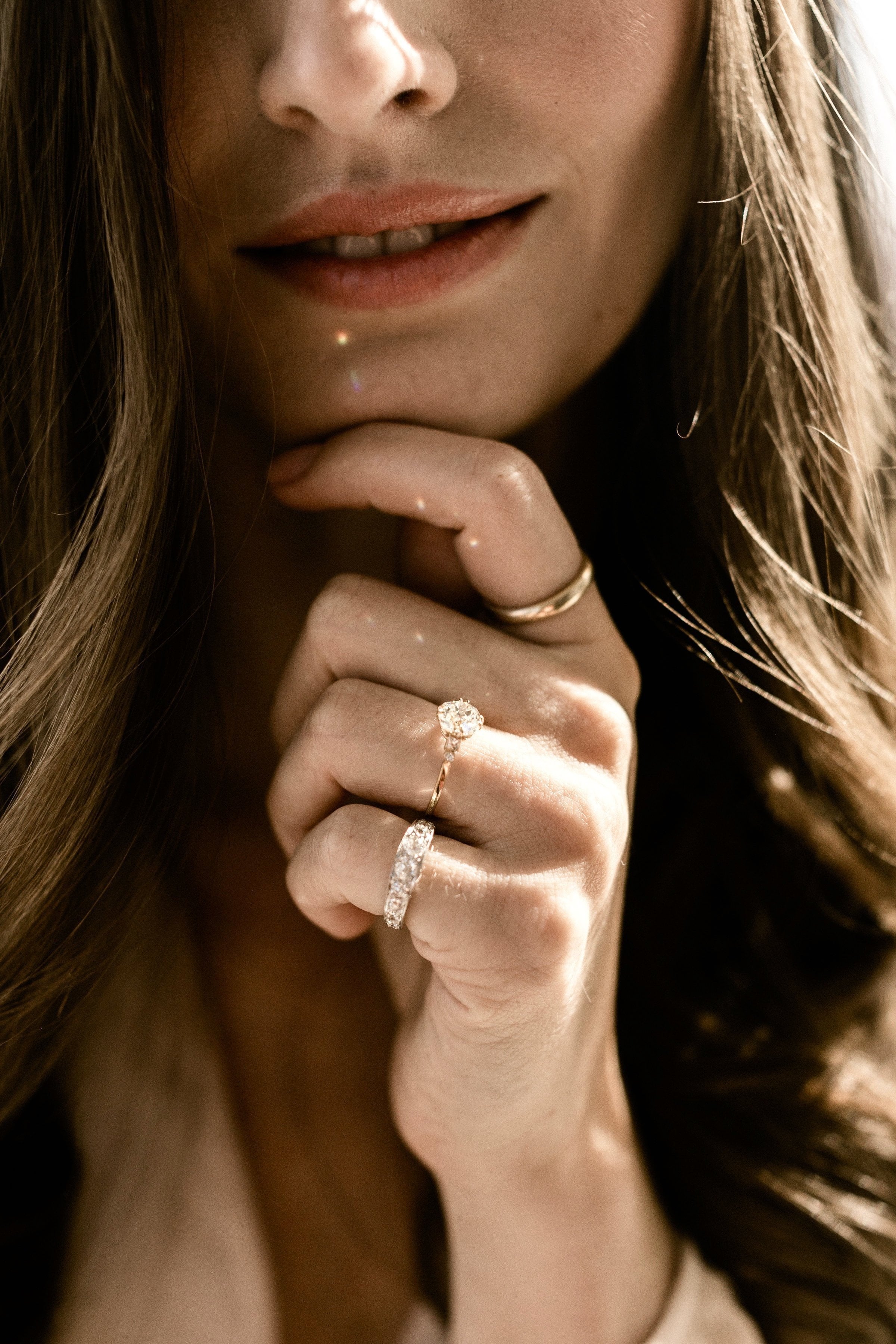 Old European Cut Diamond eternity band