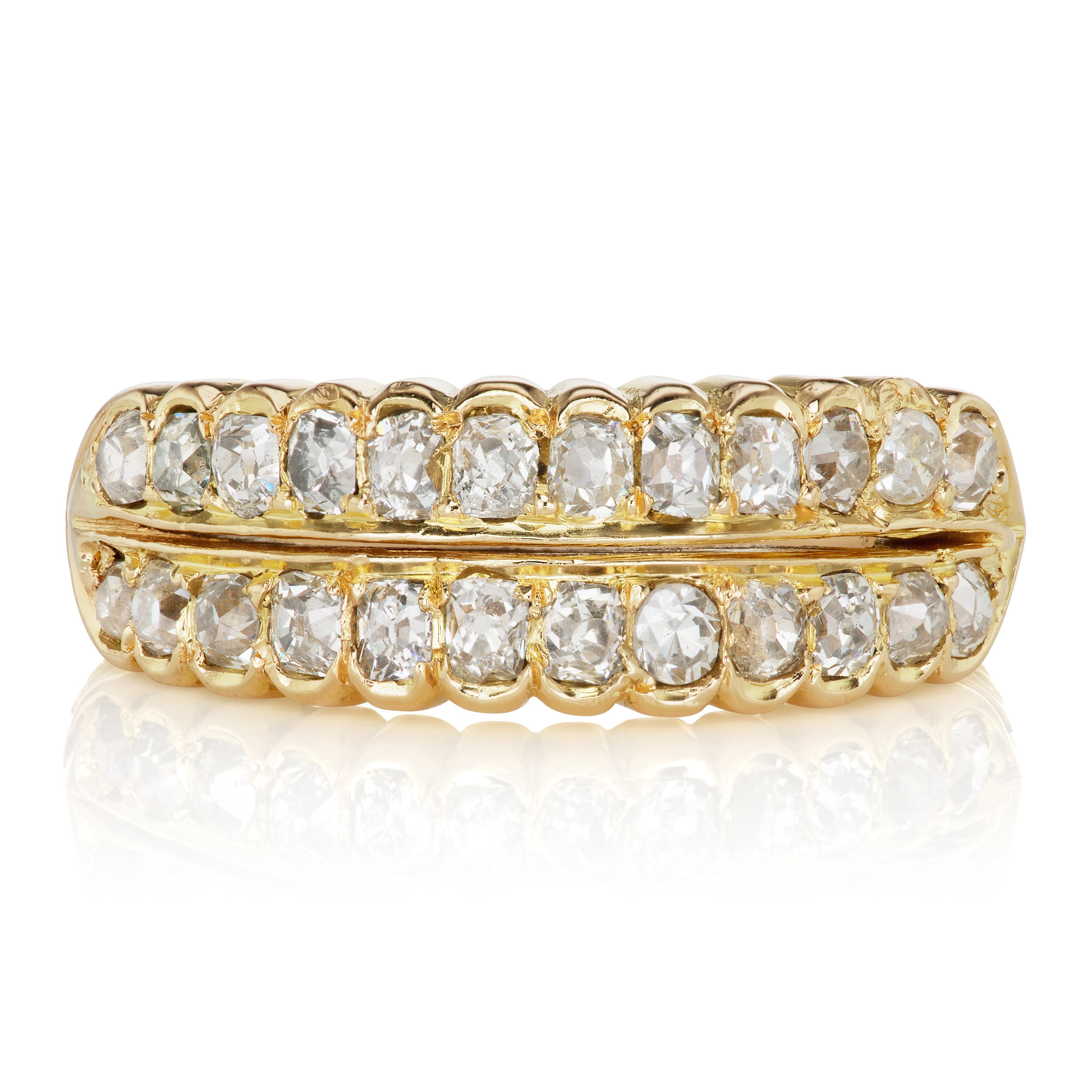 Double Row Diamond Wedding Band Circa 1890 | Victor Barbone