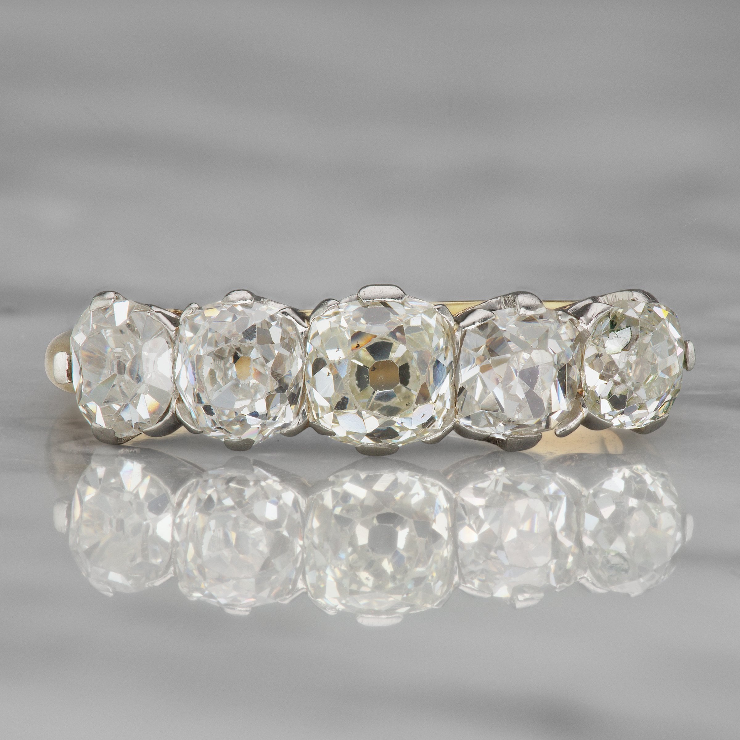 Chunky Diamond Engagement Ring Circa 1910 | Victor Barbone