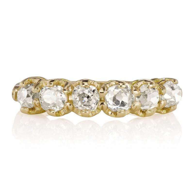 Champagne Diamond Wedding Band - 18kt Yellow Gold