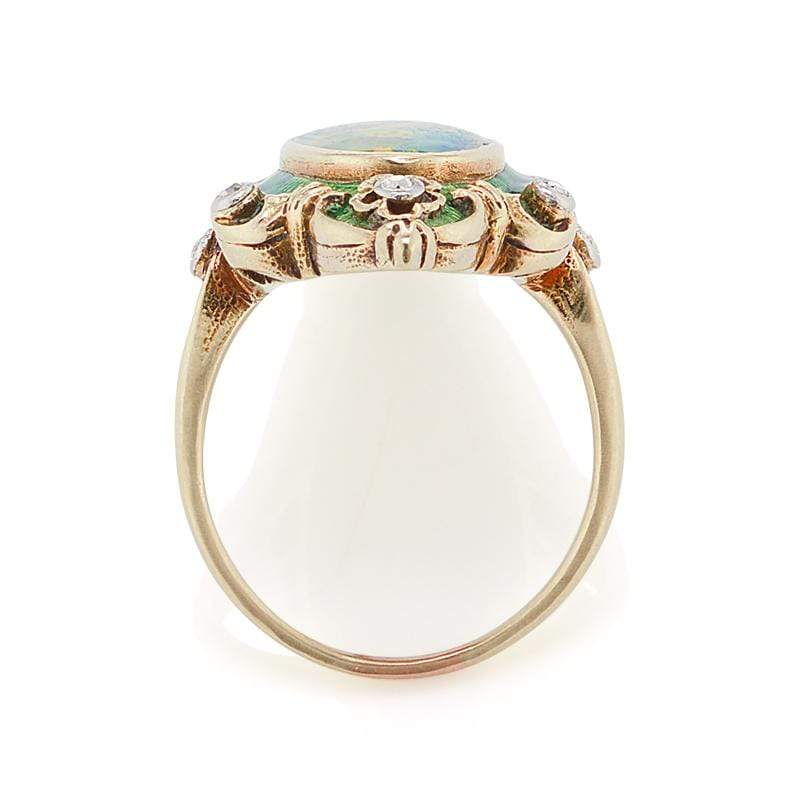 gemstones vintage engagement ring