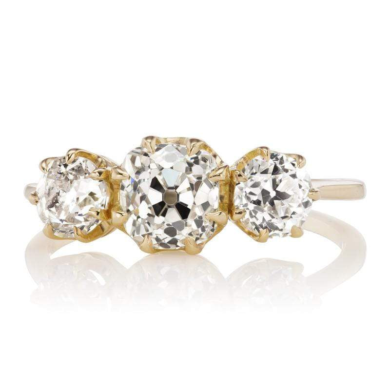 1.04ct old mine cut diamond diamond engagement ring