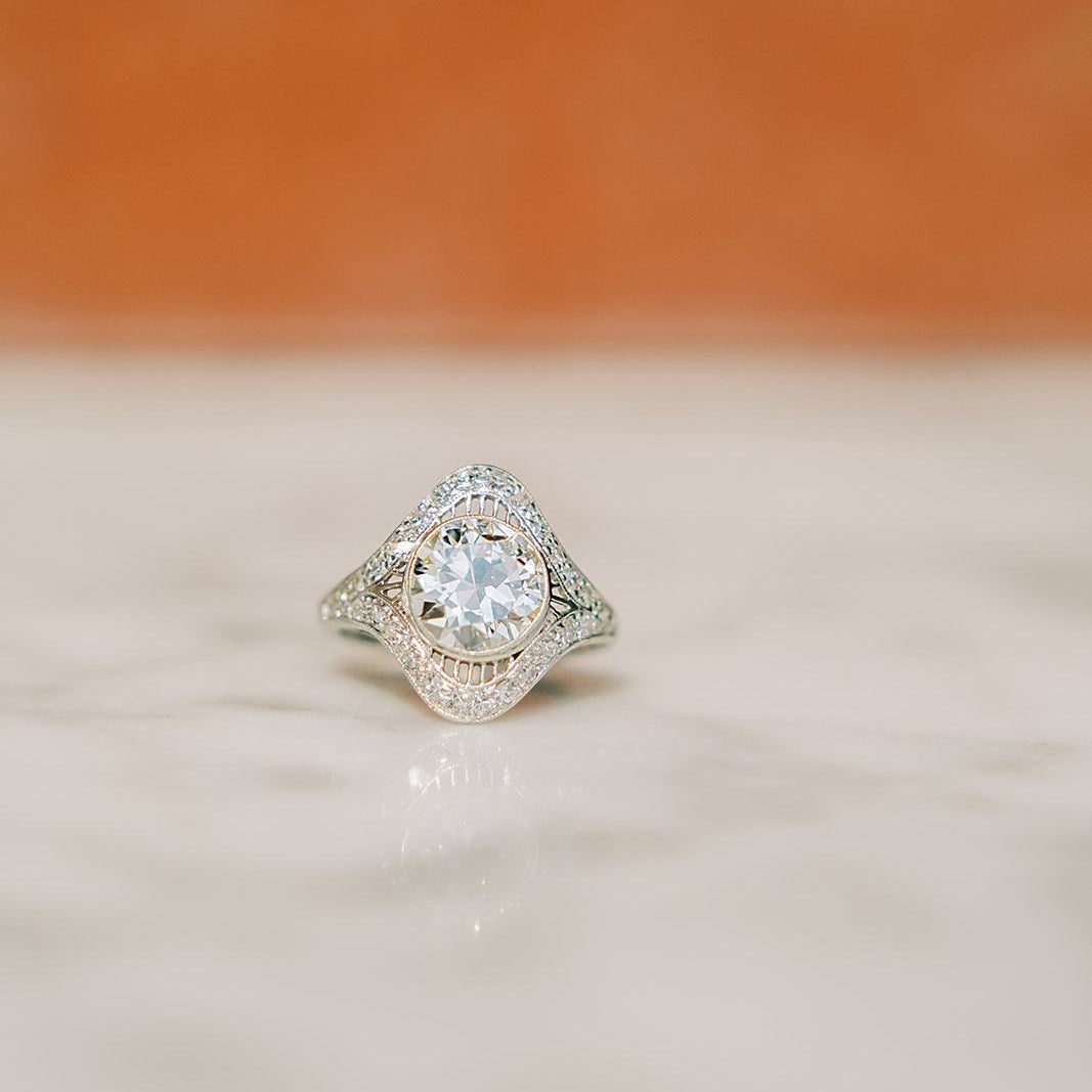 1.82-Carat Transitional Cut Diamond Ring