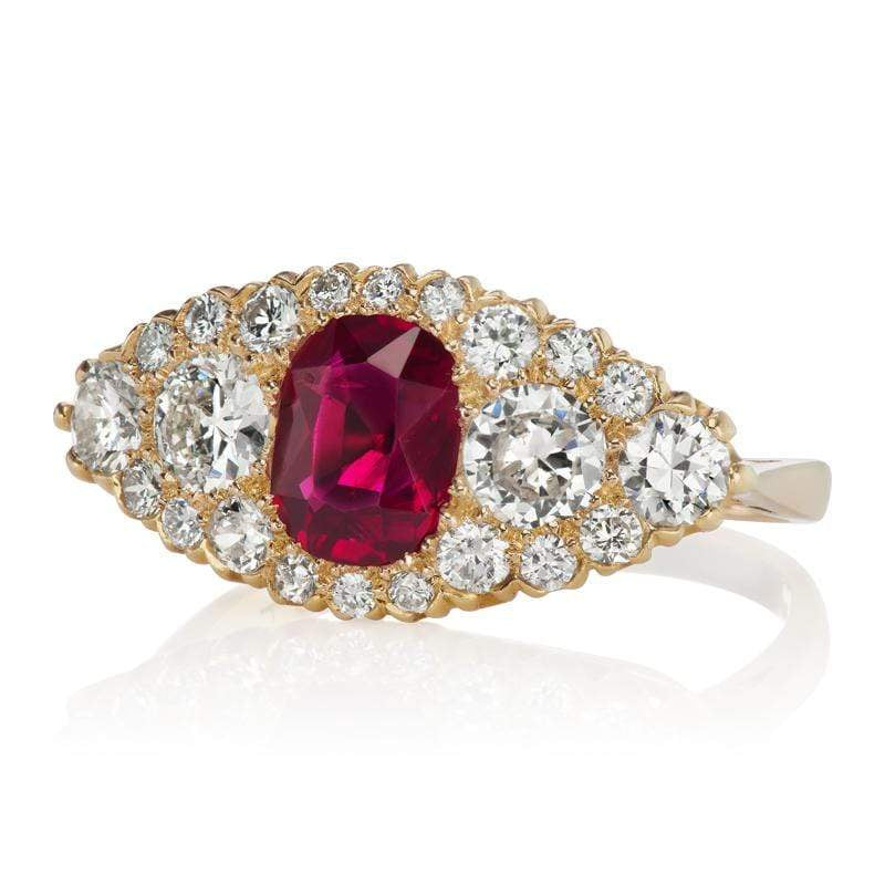 Ruby + Diamond Ring