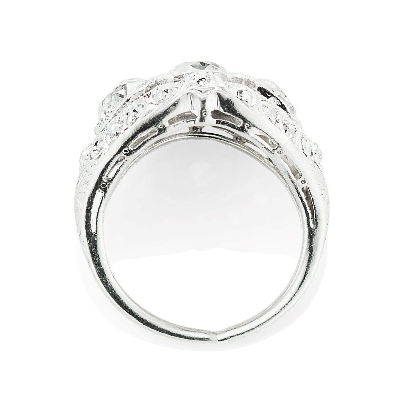 j-k-l color, si-i clarity in platinum setting