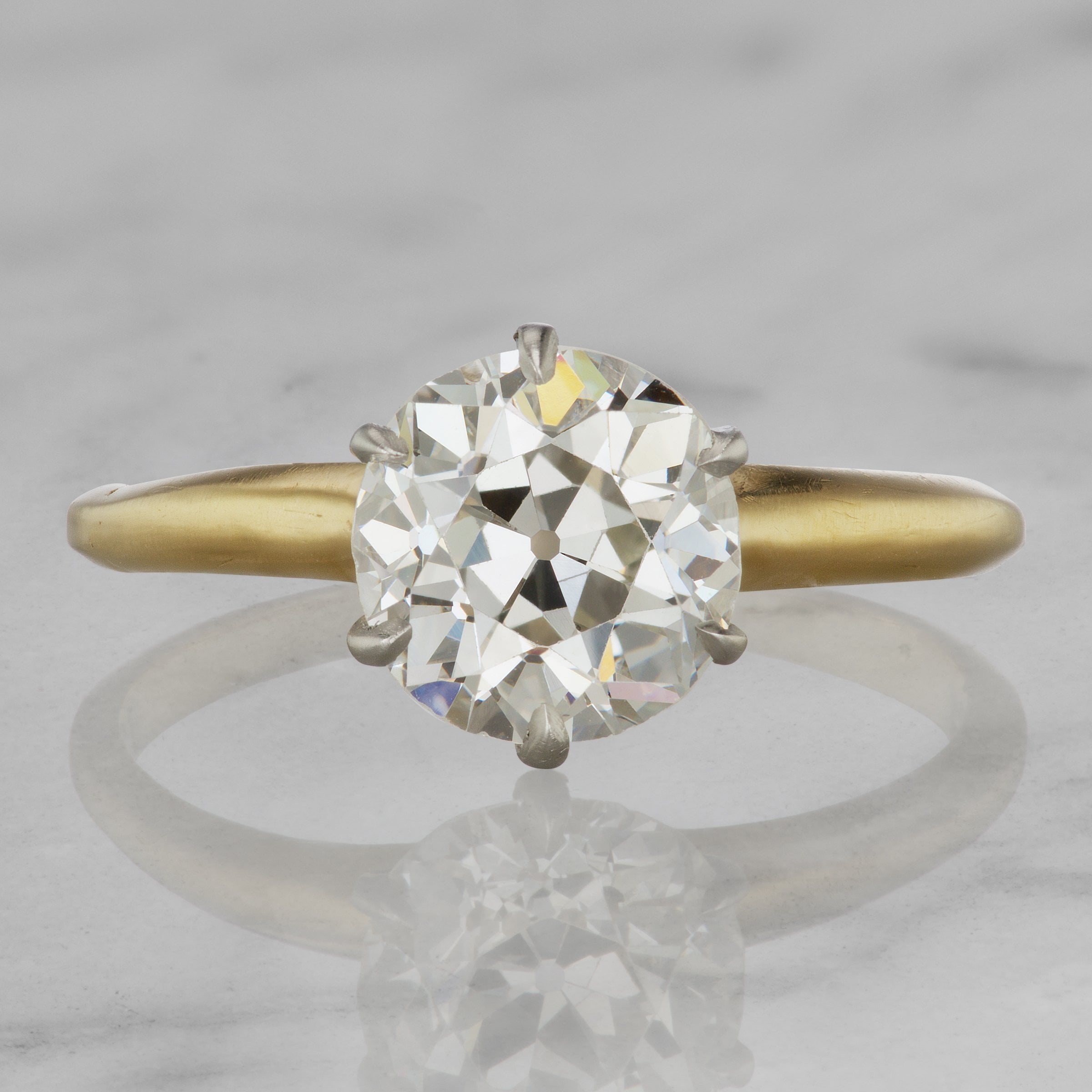 Antique Tiffany Yellow Gold Engagement Ring | Victor Barbone