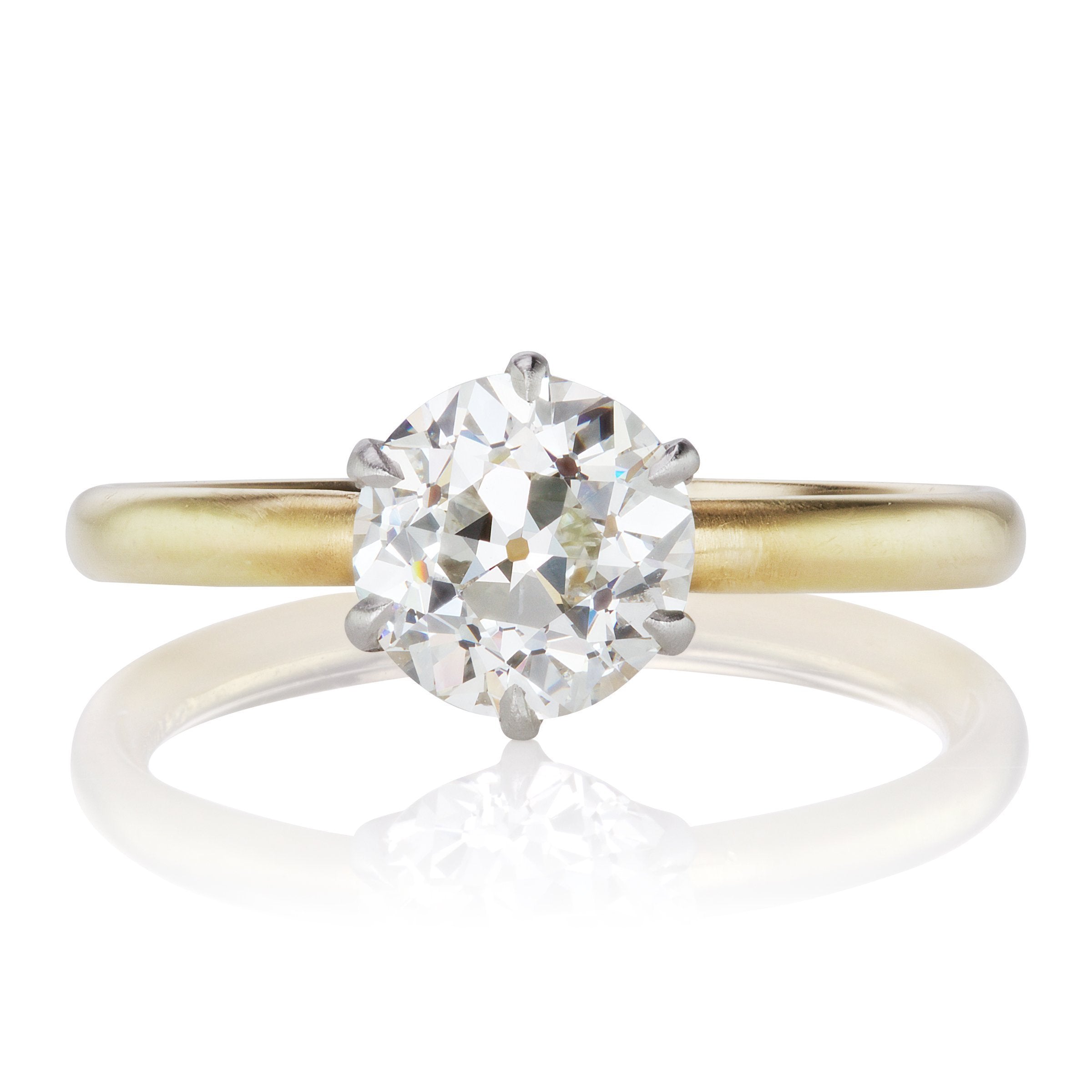 Tiffany 6 Prong Engagement Ring Circa 1910 | Victor Barbone