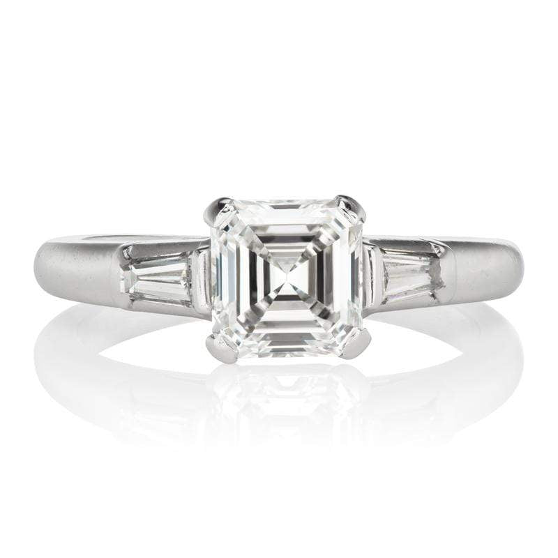 Tiffany & Co Asscher Cut Diamond Engagement Ring