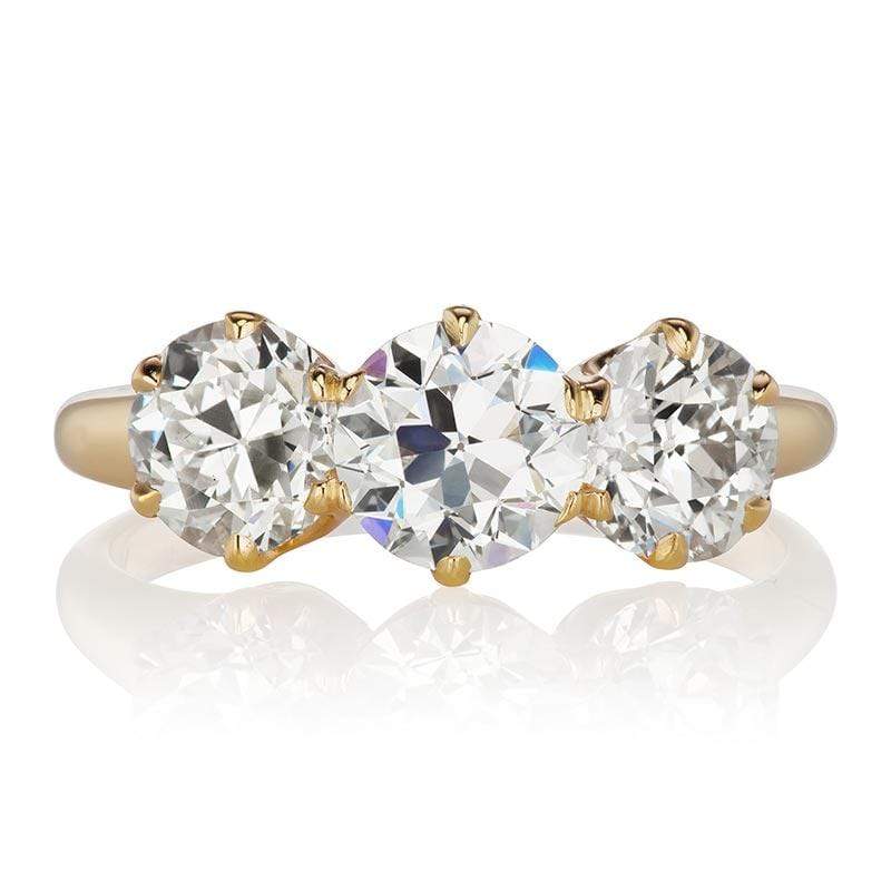 Vintage Tiffany & Co Three Stone Engagement Ring