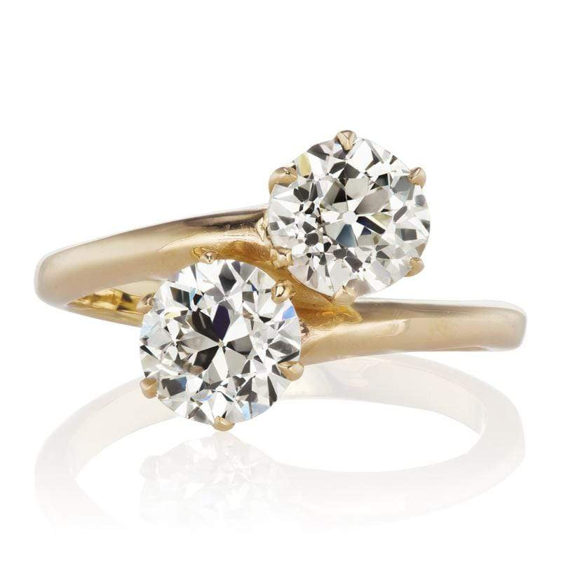 Edwardian Toi et Moi Diamond Engagement Ring