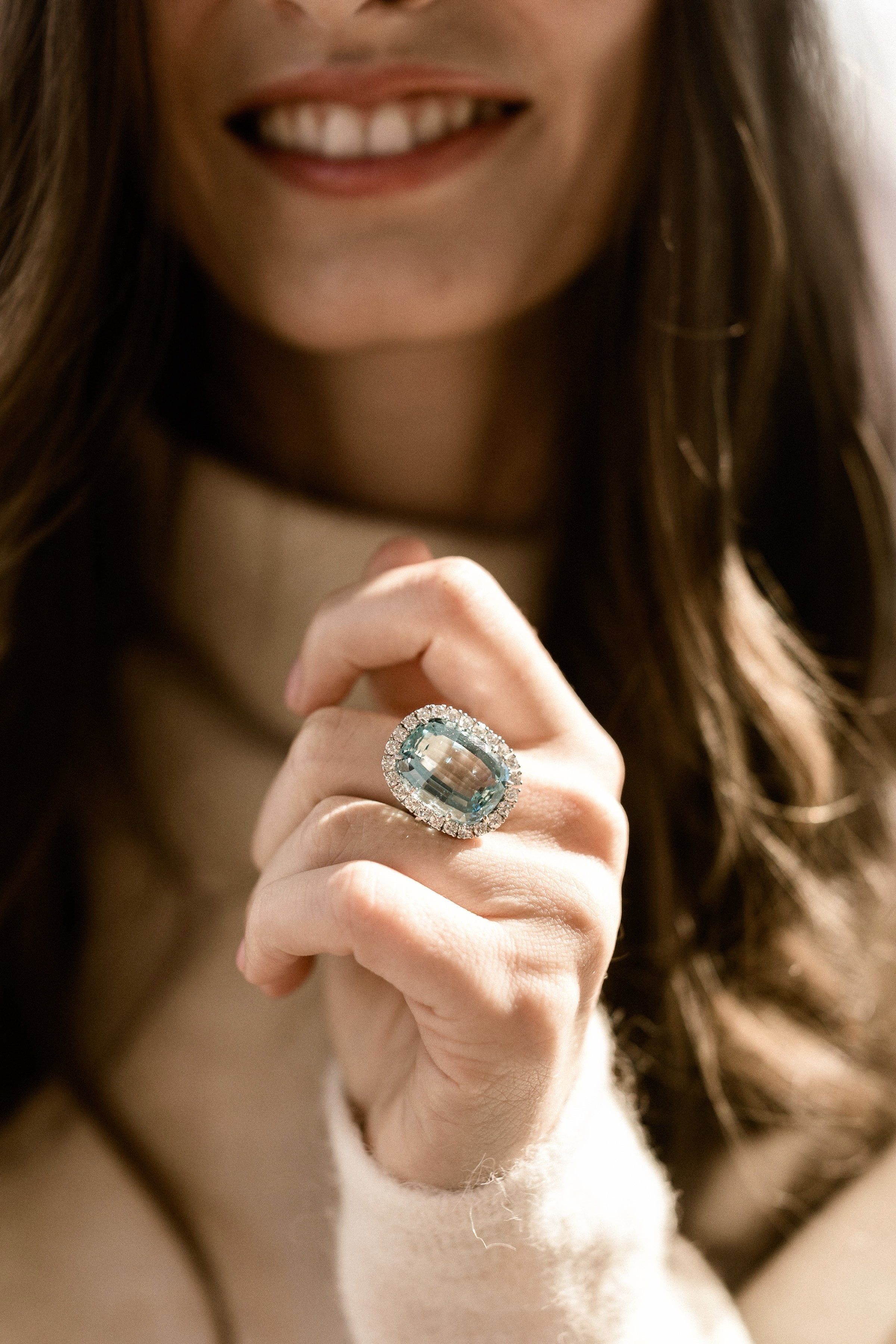 Van Cleef & Arpels Van Cleef & Arpels Aquarmarine Cocktail Ring