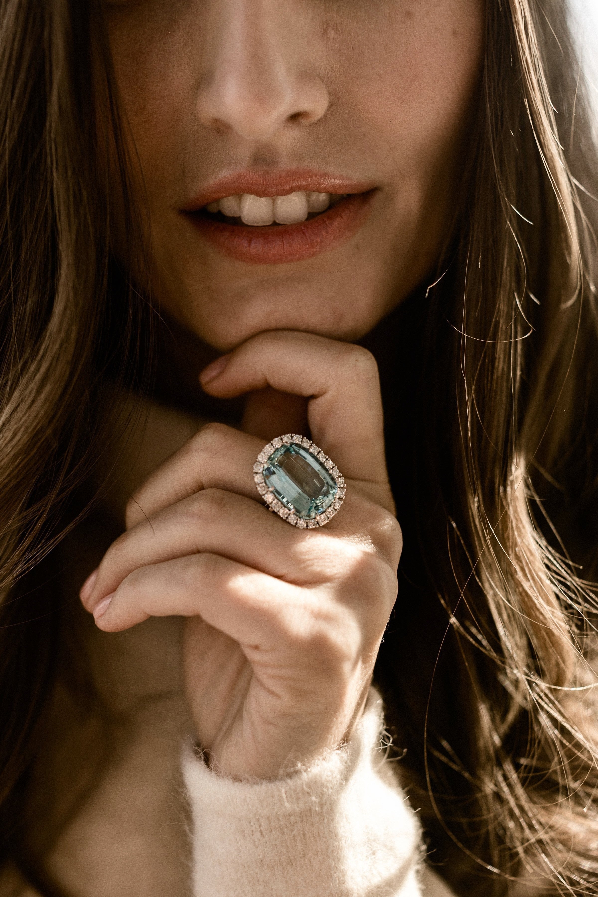 Van Cleef & Arpels Van Cleef & Arpels Aquarmarine Cocktail Ring