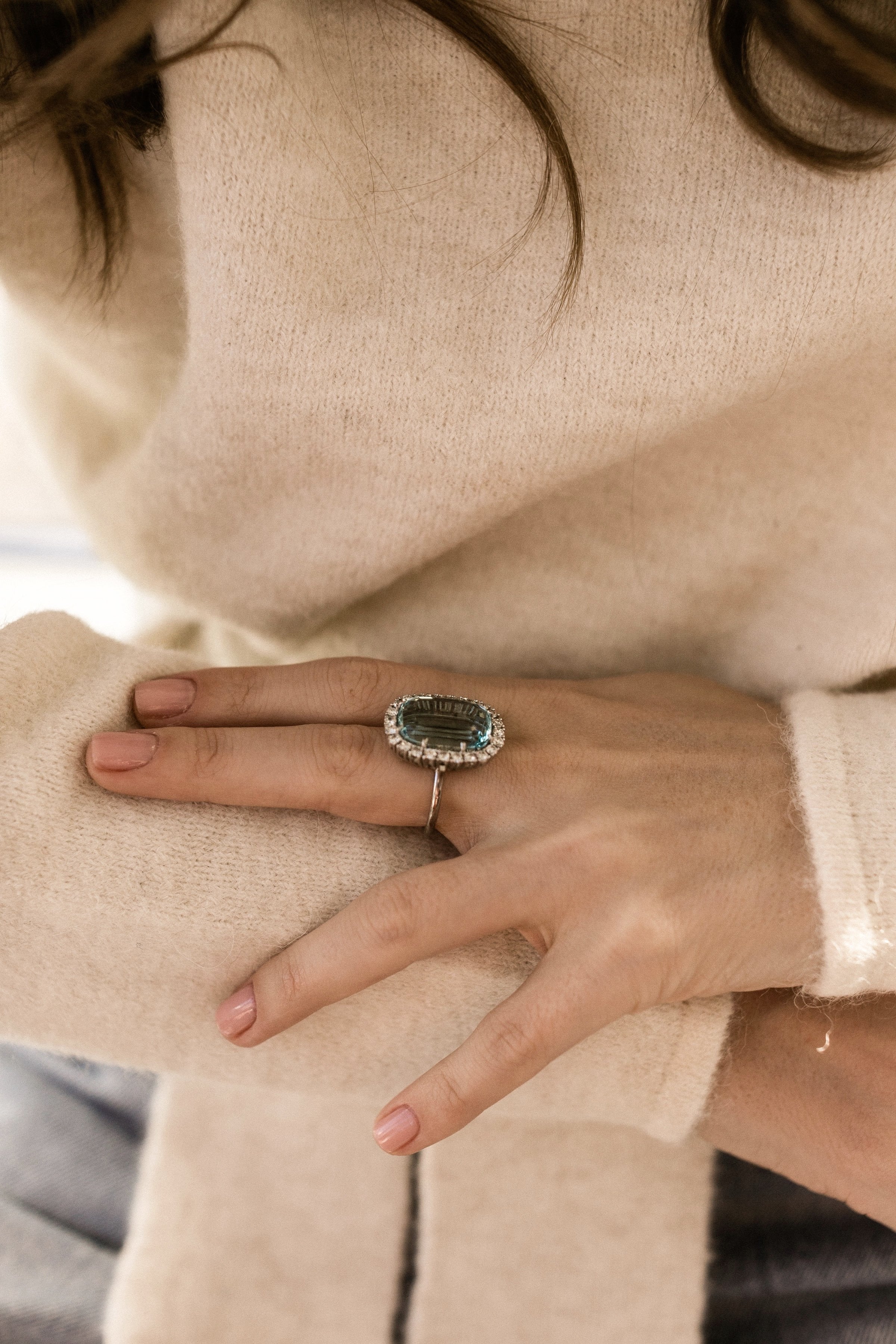 Van Cleef & Arpels Van Cleef & Arpels Aquarmarine Cocktail Ring