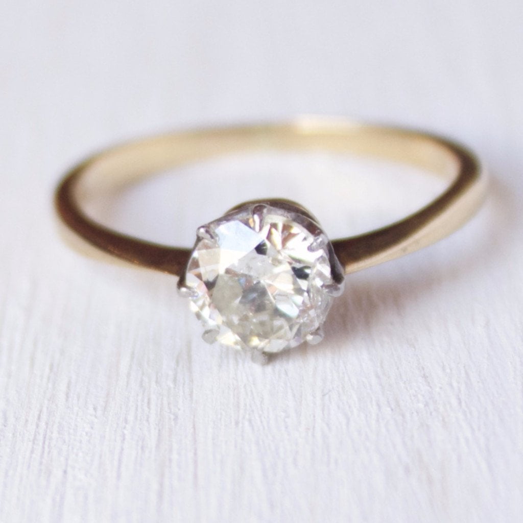 Vintage Solitaire Engagement Ring Claire