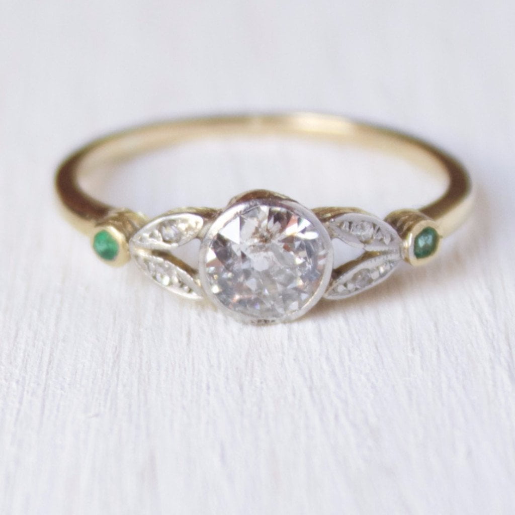 Vintage Diamond Engagement Ring- Elise