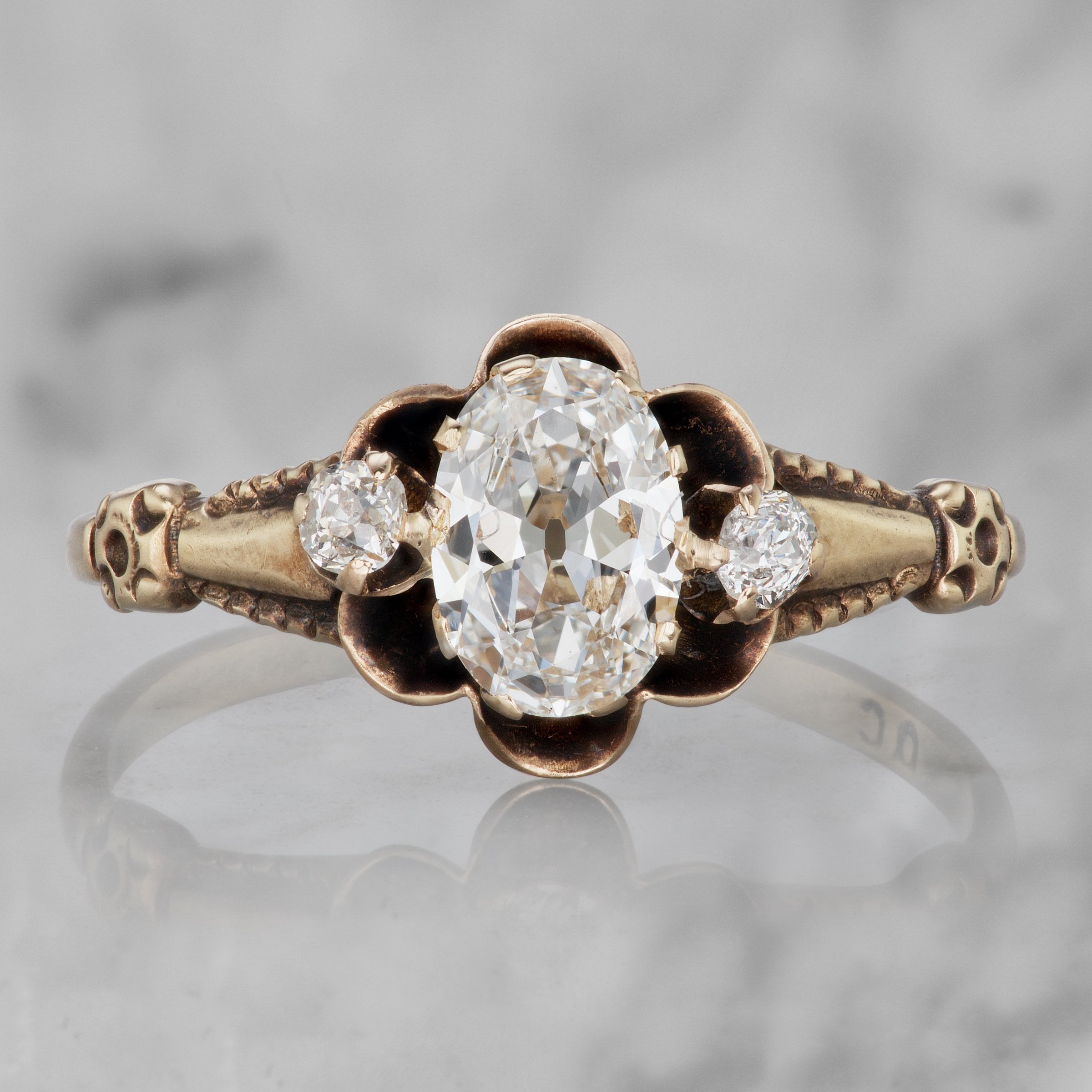 Vintage Scalloped Engagement Ring Circa 1910 | Victor Barbone