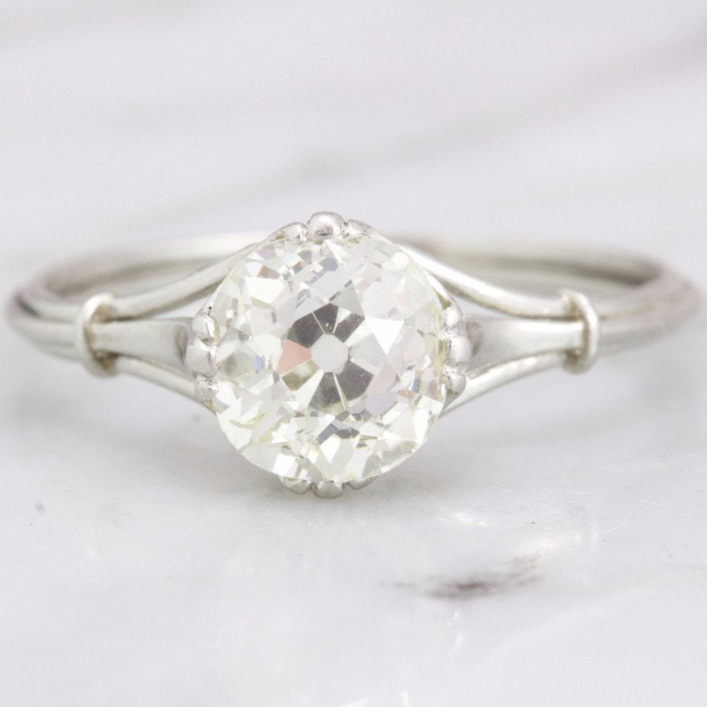 Edwardian Old European Cut Diamond Engagement Ring | Lola - Victor Barbone