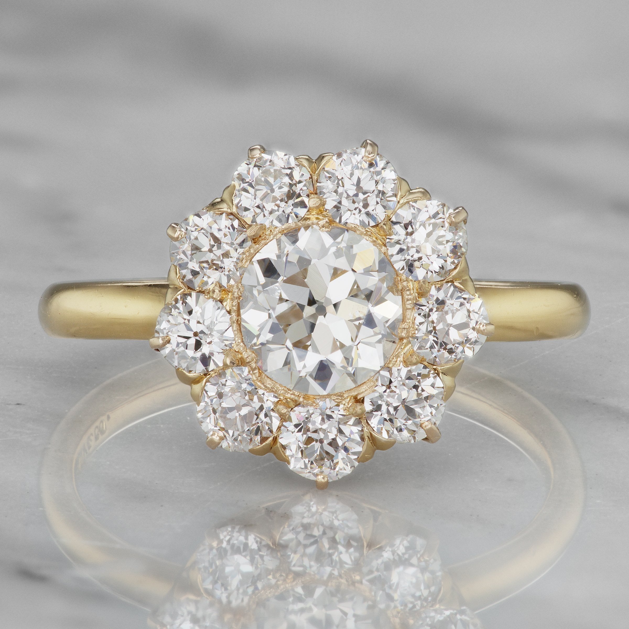 Tiffany & Co Halo Engagement Ring Circa 1915 | Victor Barbone