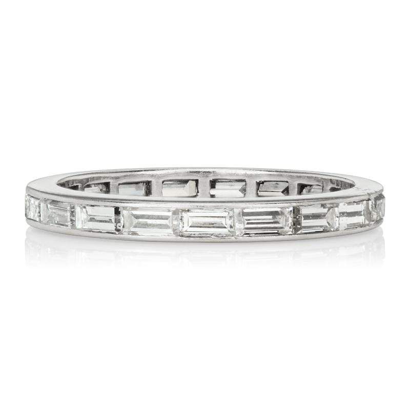 Vintage Baguette Diamond Eternity Band | Victor Barbone