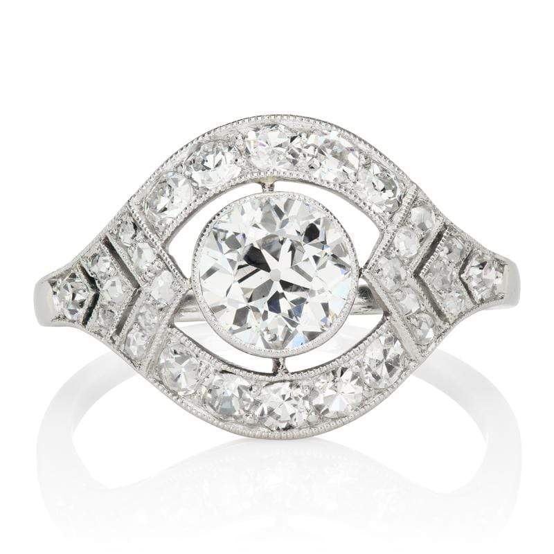 Art Deco Engagement Ring with Open Metalwork | Victor Barboné