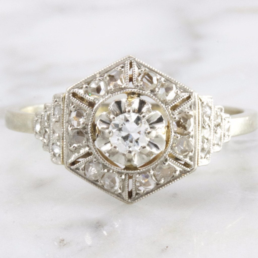 Unique Art Deco Engagement Ring | Phoebe - Victor Barbone
