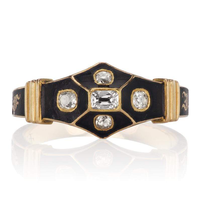 Antique Victorian Mourning Ring Circa 1854 | Victor Barbone