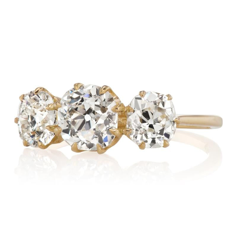 1.12ct old mine cut diamond diamond engagement ring