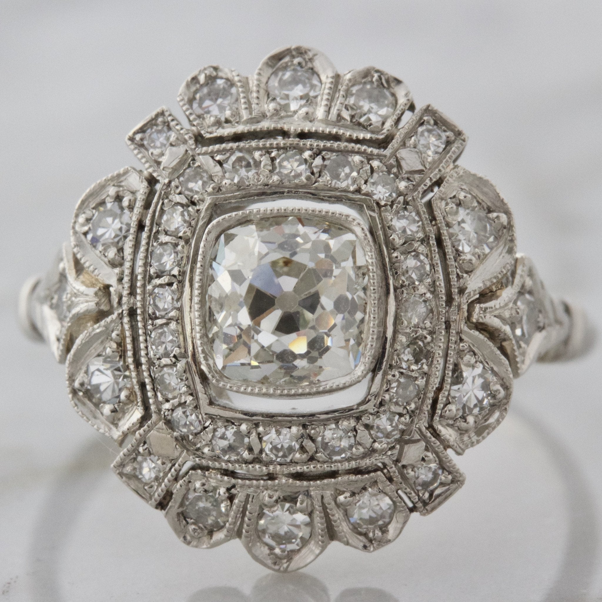 Unique Vintage Diamond Engagement Ring | Kennedy - Victor Barbone Jewelry