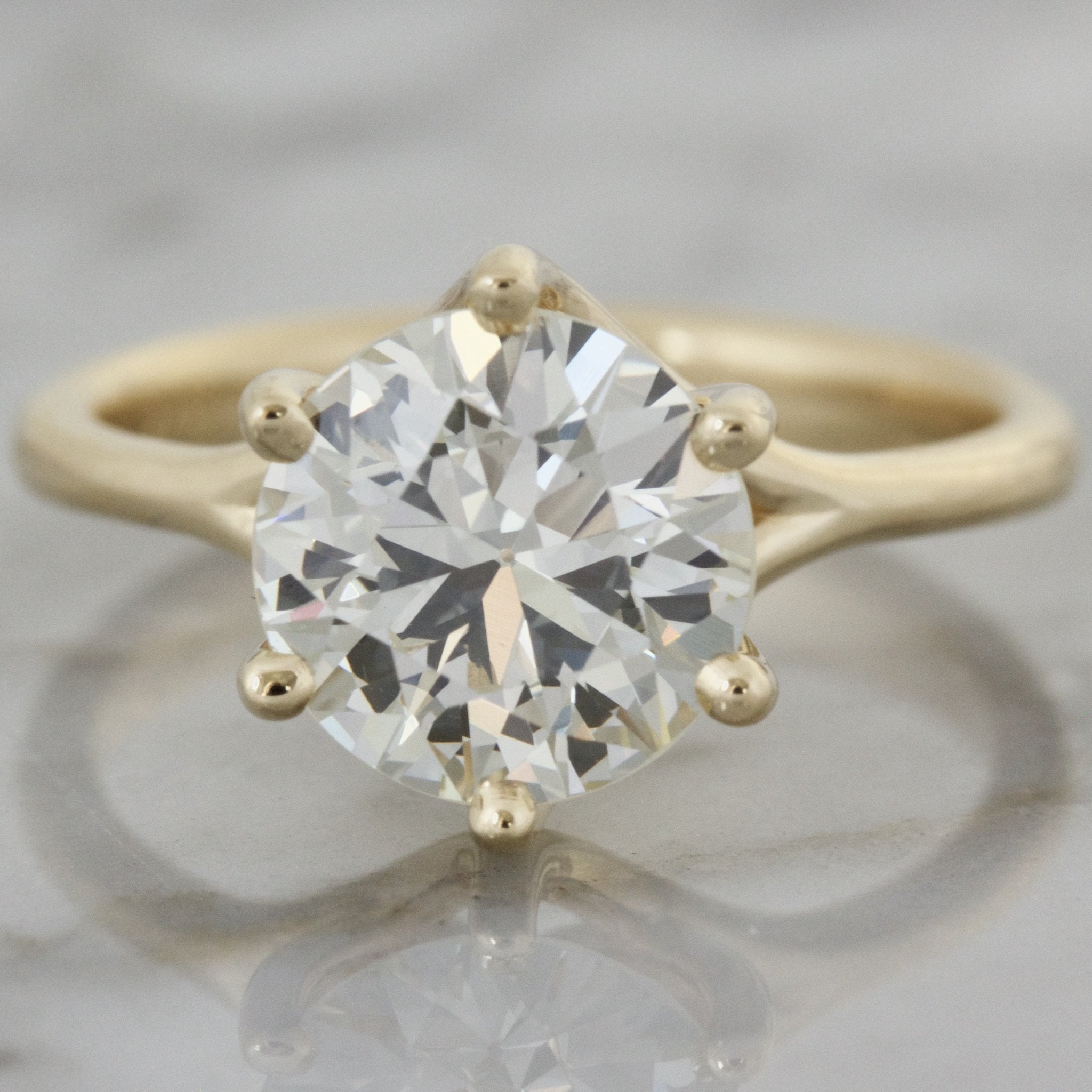 2.80 ct Old European Cut Solitaire Engagement Ring | Marilyn - Victor Barbone