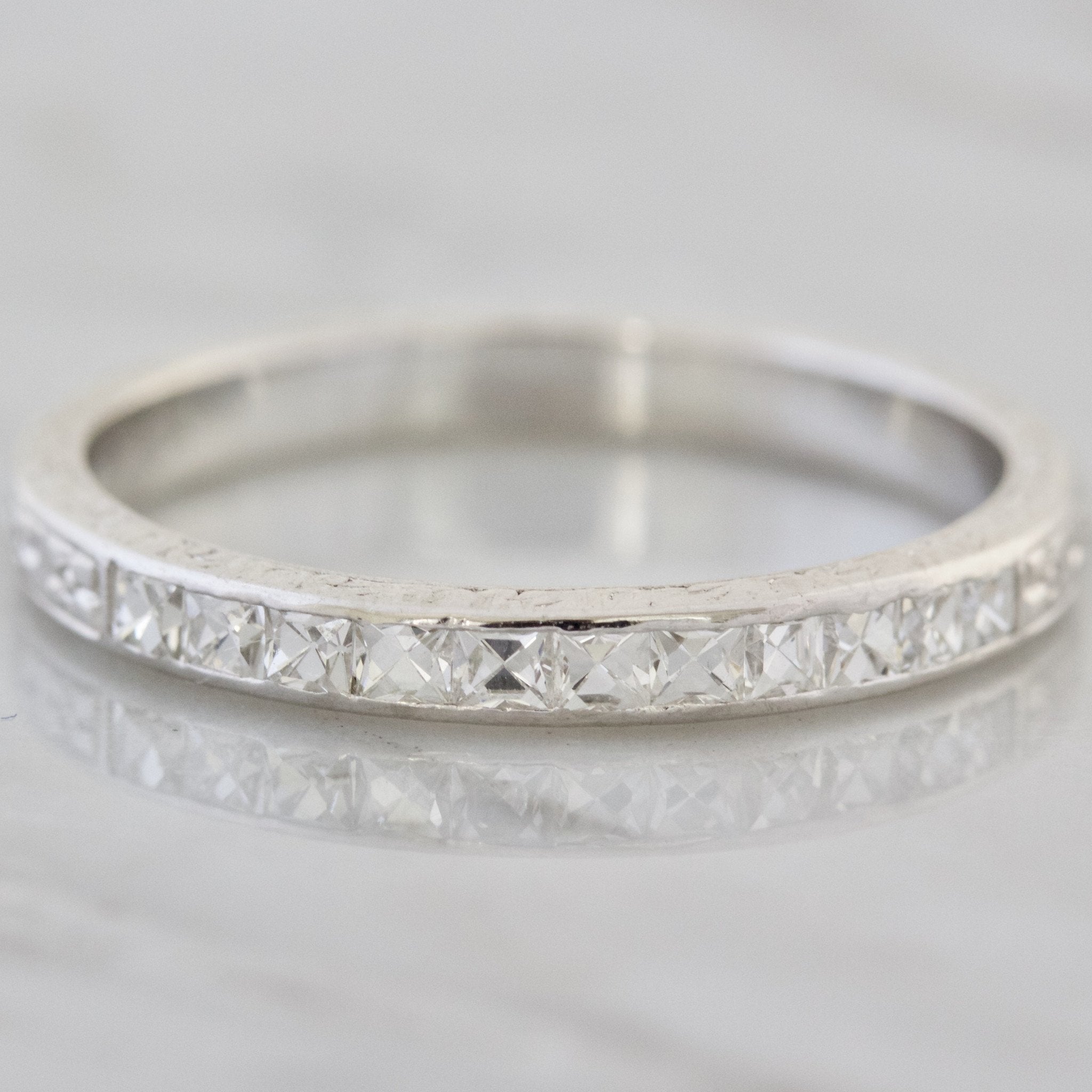 Vintage French Cut Diamond Wedding Band | Victor Barbone