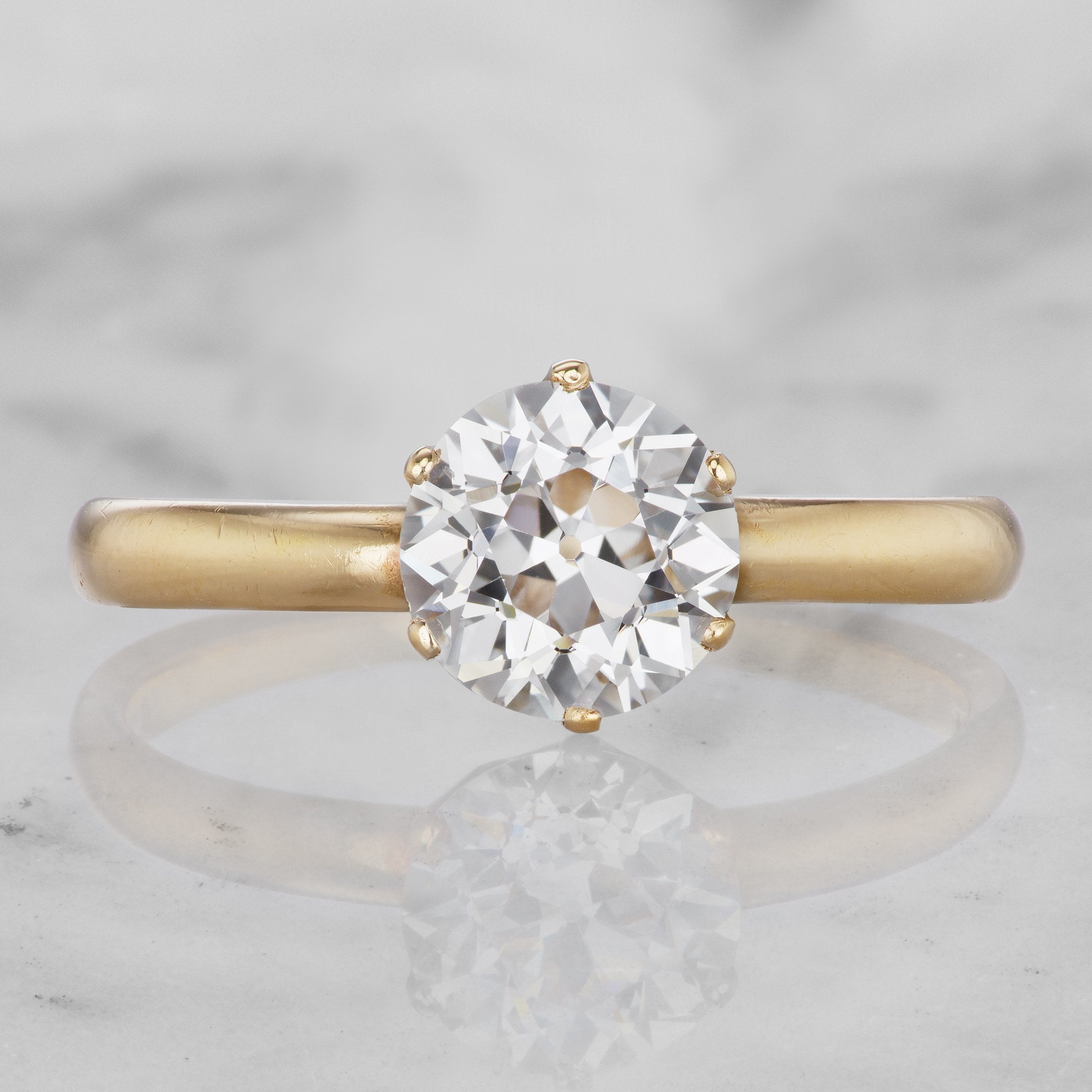 Tiffany Yellow Gold Engagement Ring - Circa 1930 | Victor Barbone