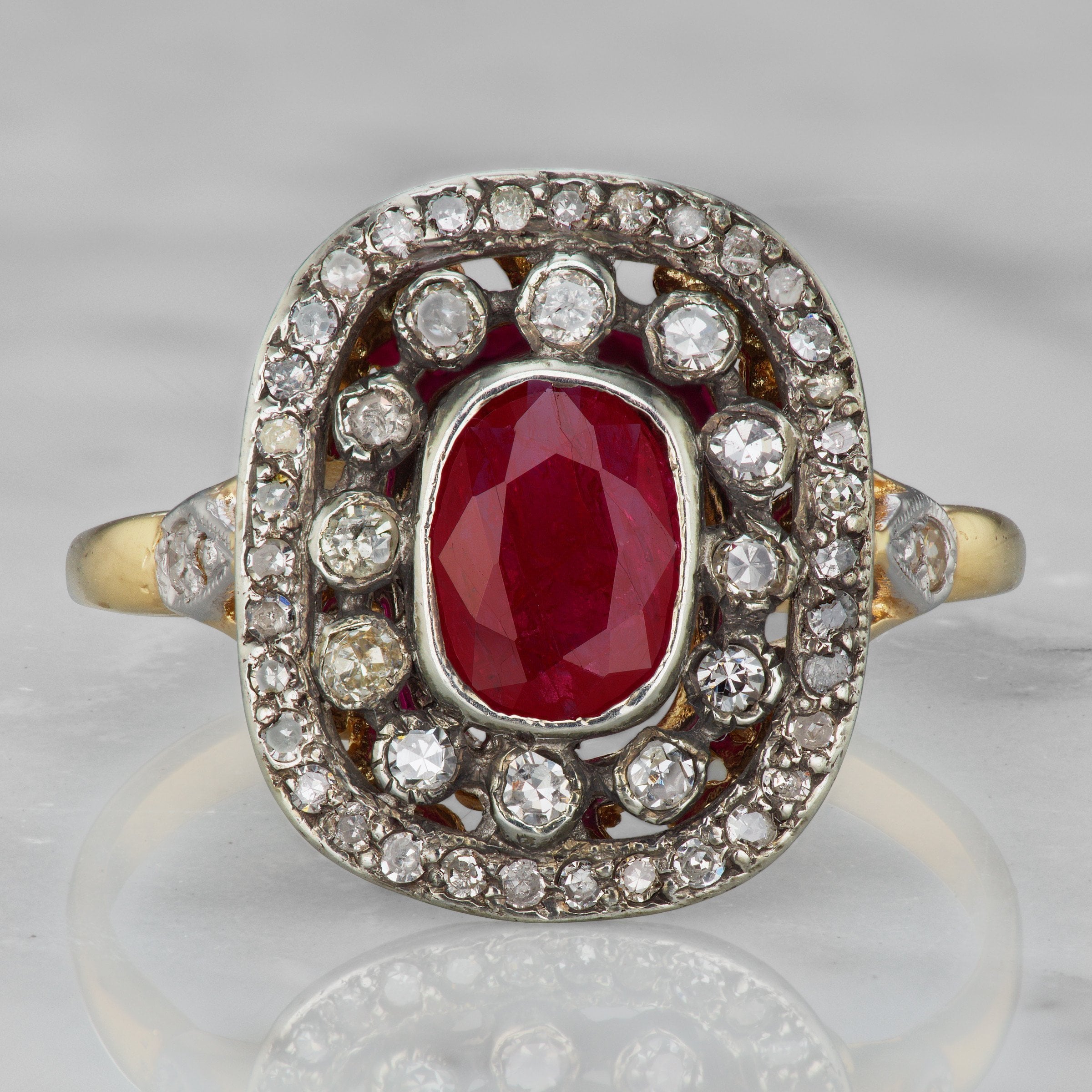 Edwardian Ruby And Diamond Ring - Circa 1905 | Victor Barbone